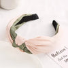 Elegant Cross Bow Patchwork Elastic Headband