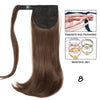 Synthetic Straight Wraparound Ponytail