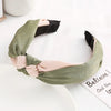 Elegant Cross Bow Patchwork Elastic Headband