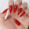 Glamorous Red Stiletto Press On Nails – Medium Length