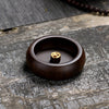 Elegant Black Sandalwood Incense Holder with Multi-Caliber Burners